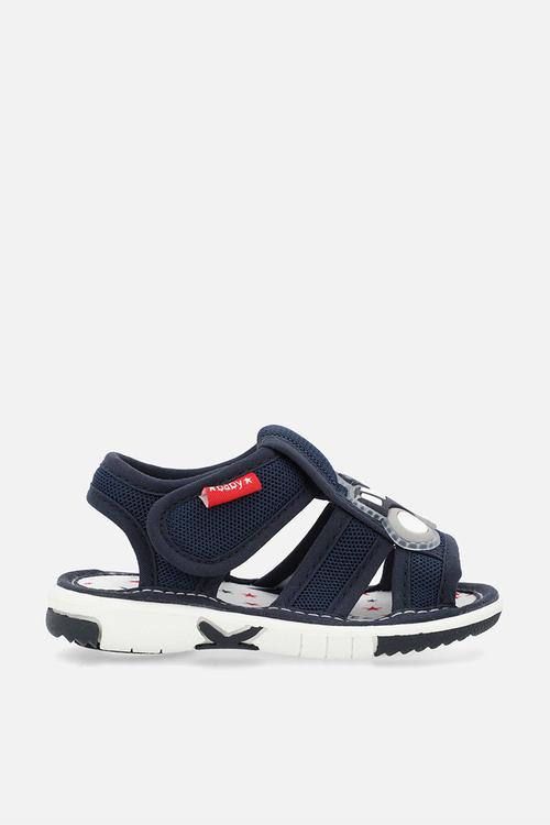 Caged sandals - navy blue