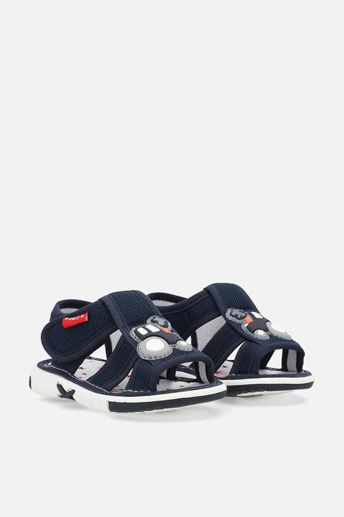 Caged sandals - navy blue