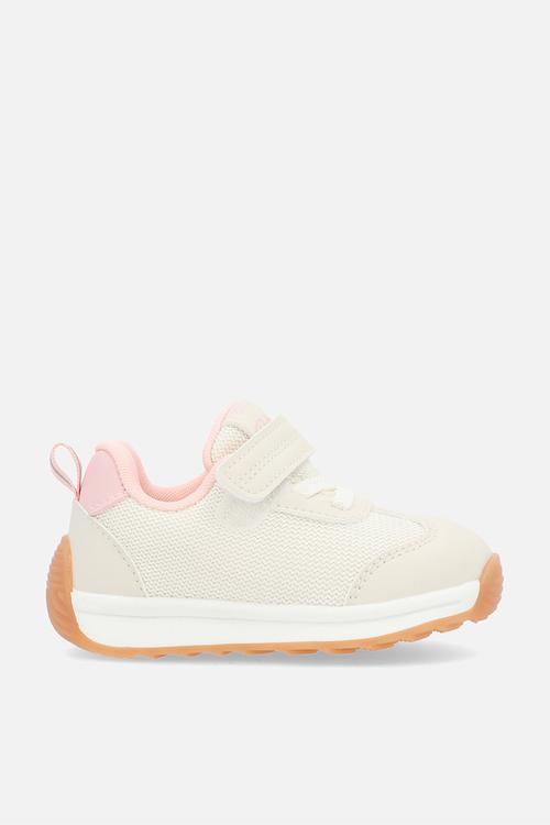 Lace sneakers-pink & ecru