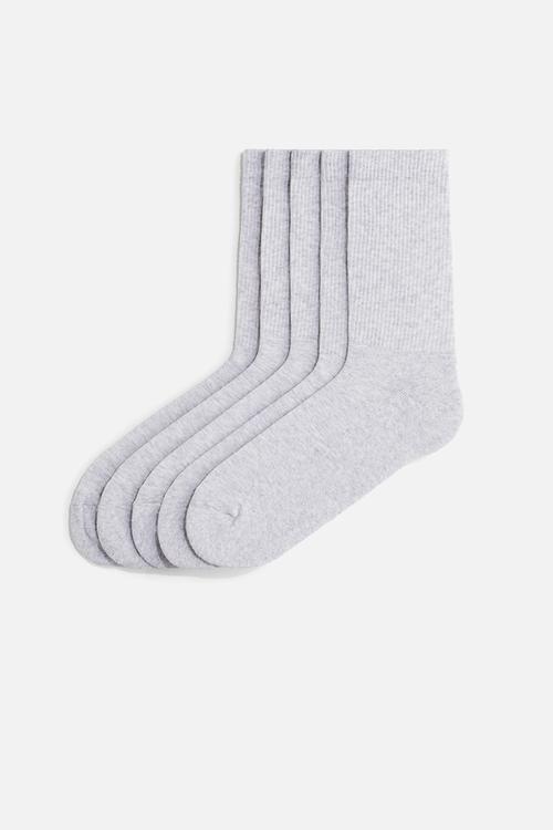 5 pack socks -light grey marl