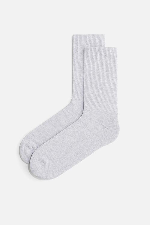 5 pack socks -light grey marl