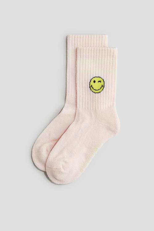 5-Pack intarsia motif socks - light green/smileyworld®