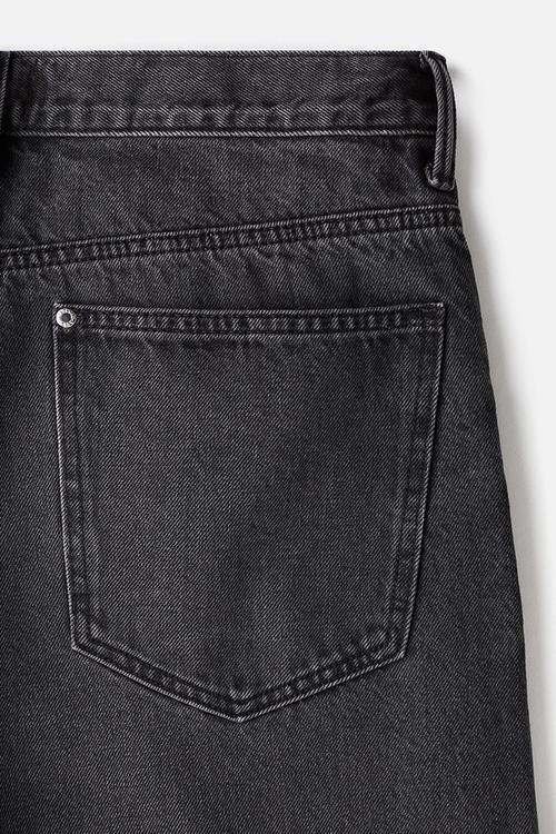 Baggy denim shorts - dark grey