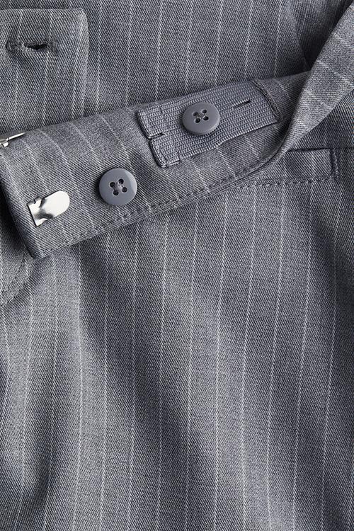 Flared suit trousers - grey/striped