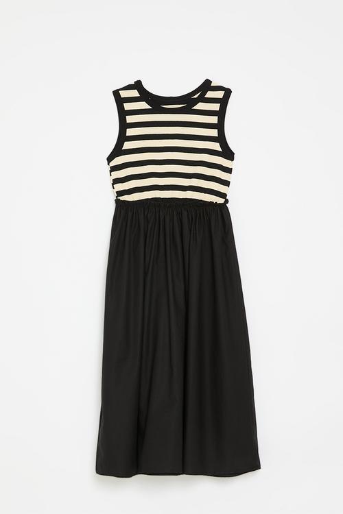 Striped dress - black & white