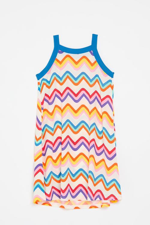 Printed night dress-multi