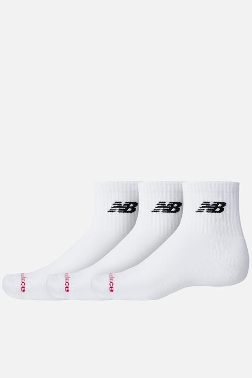 Everyday Quarter Sock 3Pk - White