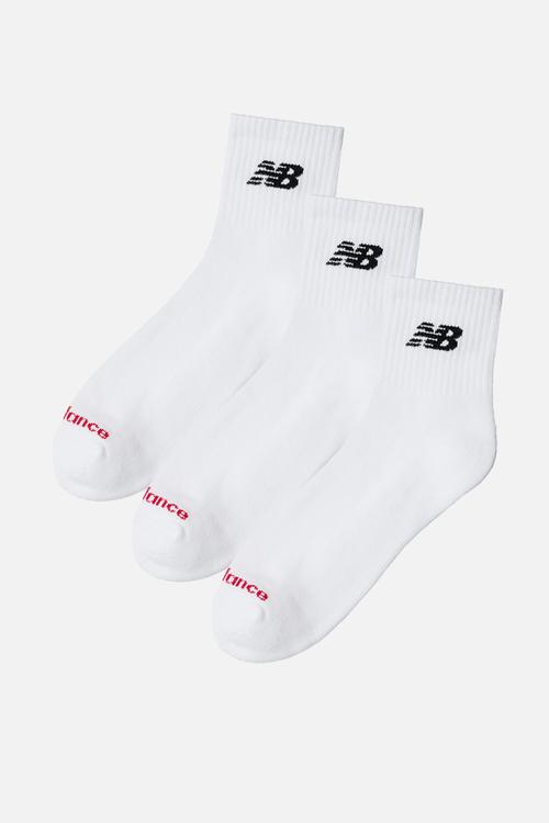 Everyday Quarter Sock 3Pk - White