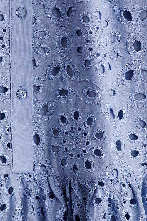 Broderie anglaise dress - light blue