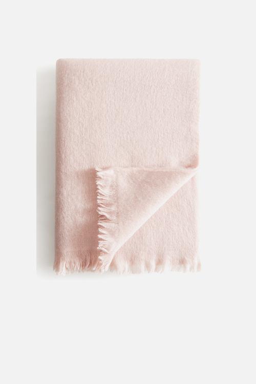 Brushed blanket - powder pink