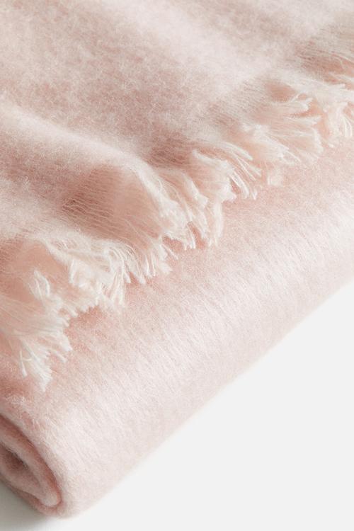Brushed blanket - powder pink