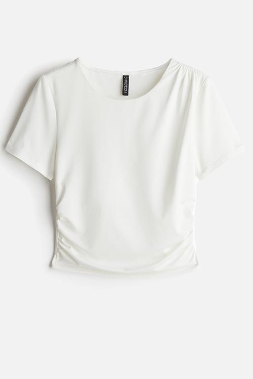 Draped t-shirt - white