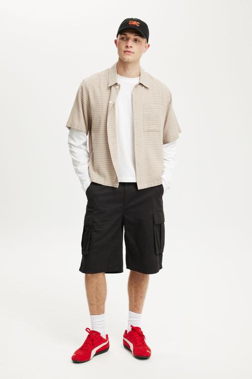 Baggy Cargo Short - Black
