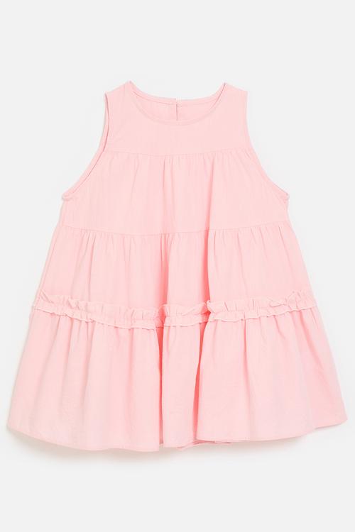 Sleeveless dress-pink