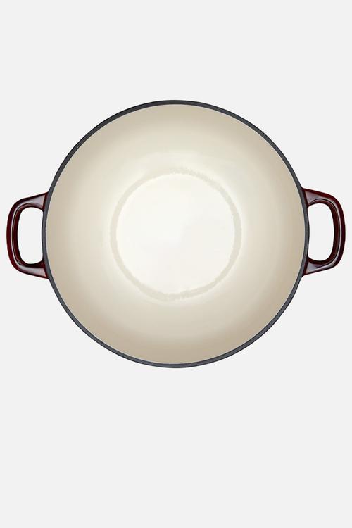 MW Cast Iron Round Casserole - Merlot