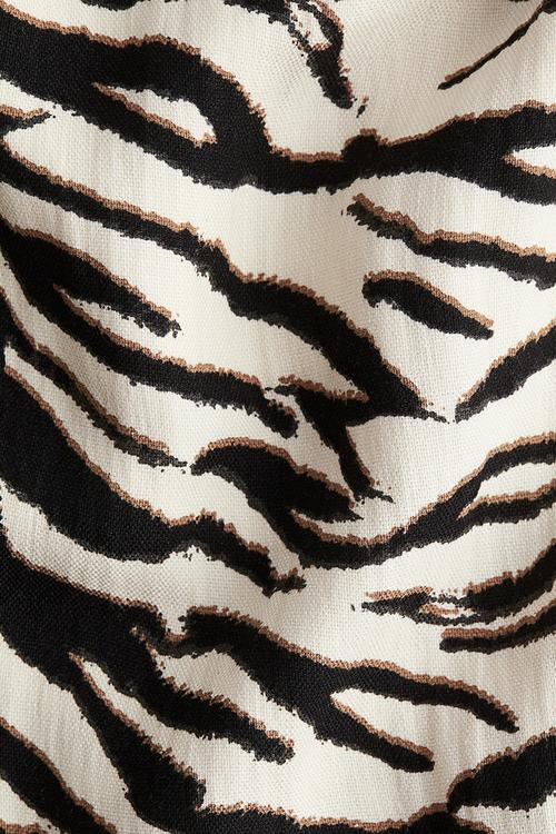 Shift dress - cream/zebra print 