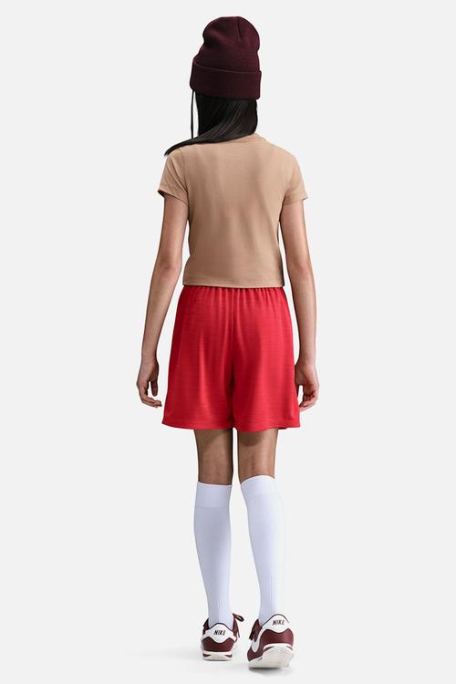 Girls Nike Sportswear Slim Fit Mod Crop Tee - Hemp