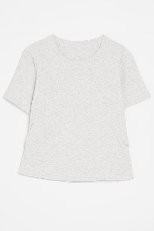 Ruched tee-light grey