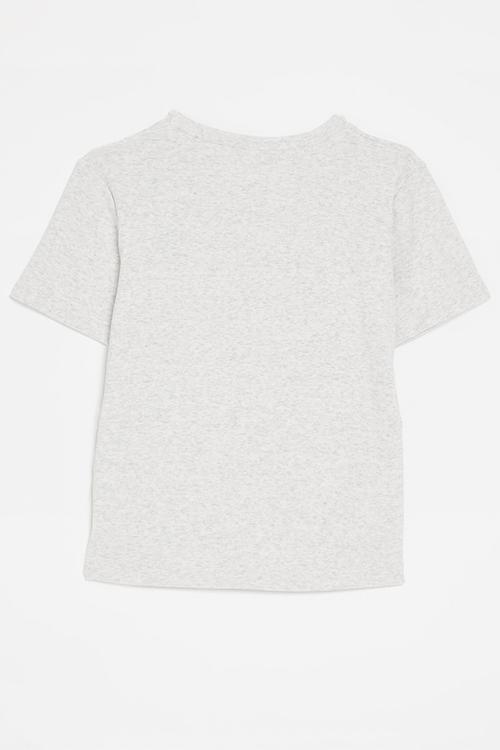 Ruched tee-light grey