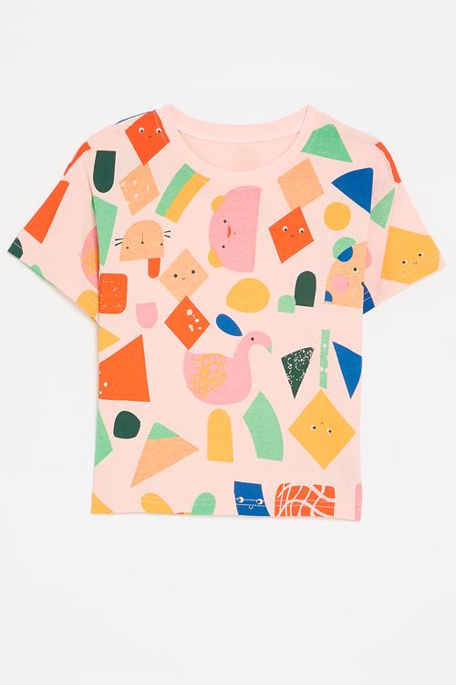 Printed tee - pink