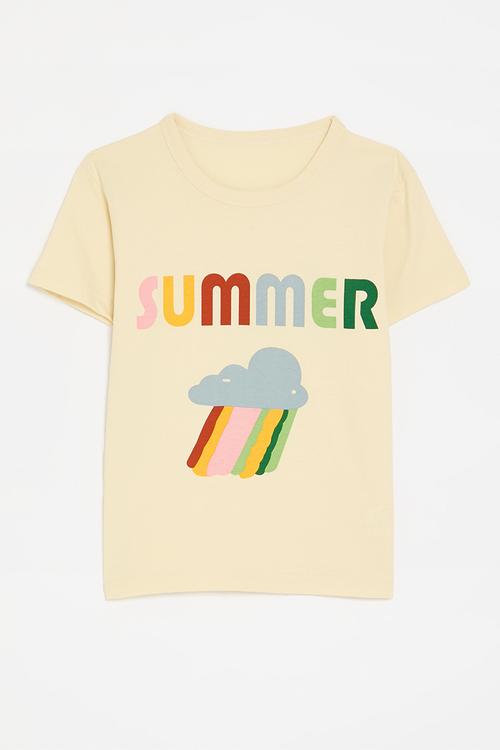 Printed tee - ecru
