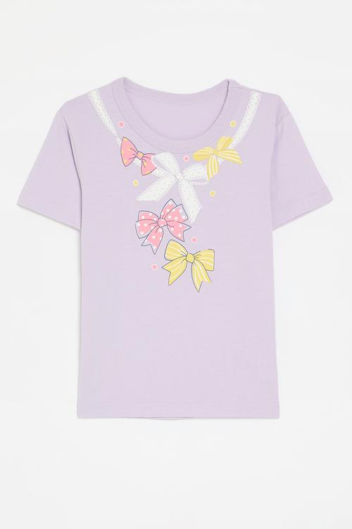 Printed tee - lilac