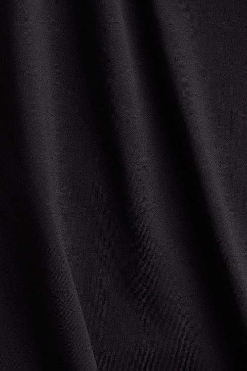 Ballerina-neckline top - black