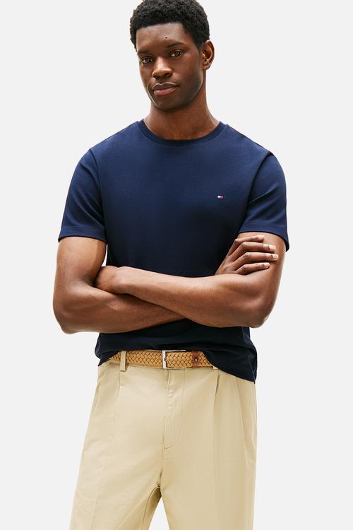 Light Interlock Tee - Navy