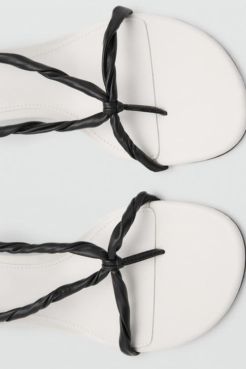 Astrid heel - white & black