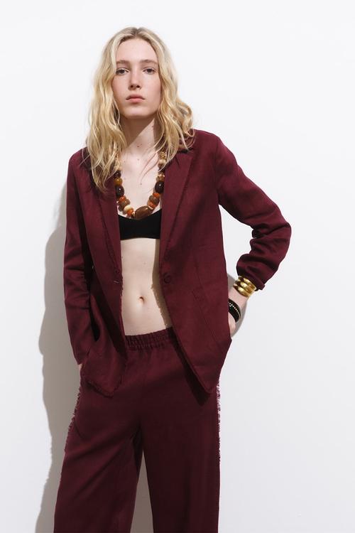 Blazer Tarida - Dark Red