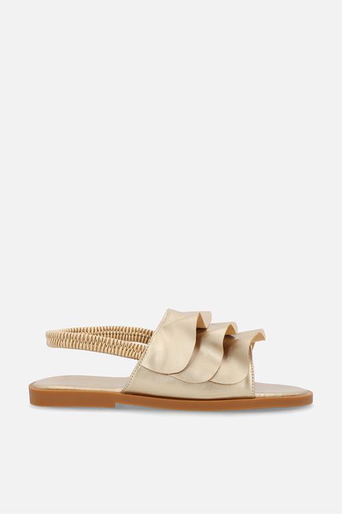 Open toe sandals - gold