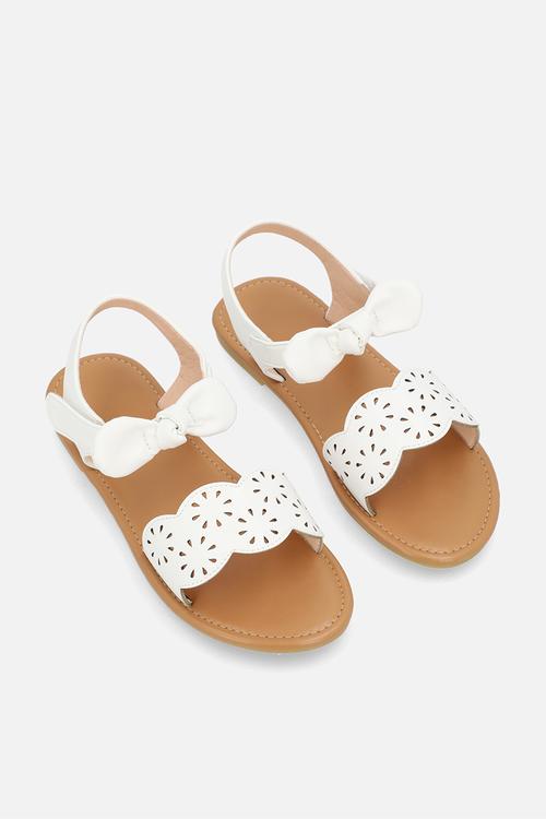 Open toe sandals - white