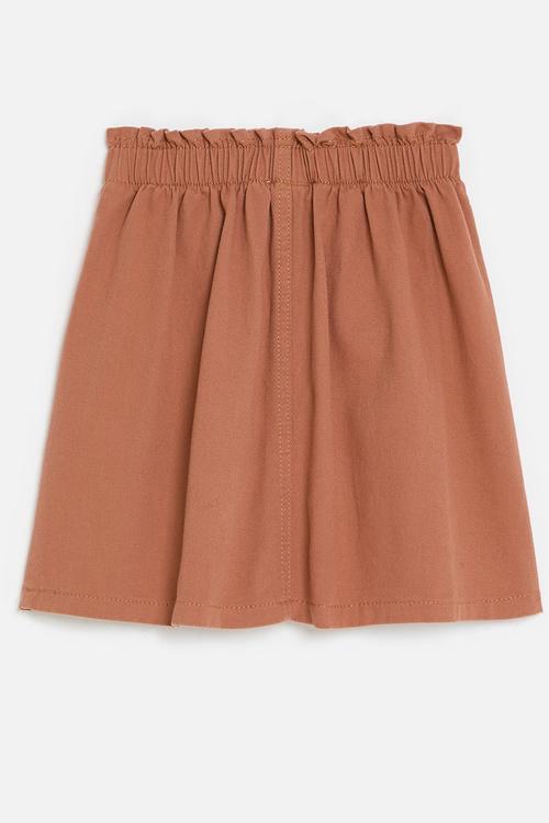 Paperbag waist skirt - rust