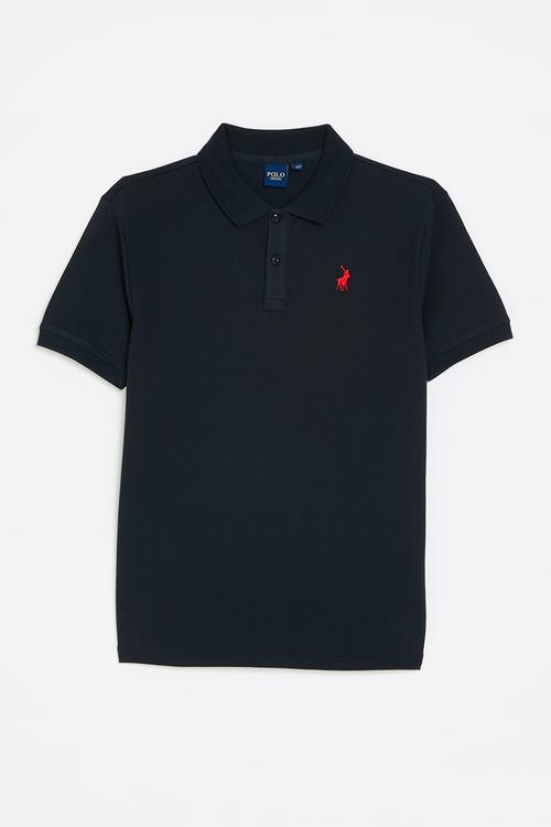 Core boys austin short sleeve golfer - navy