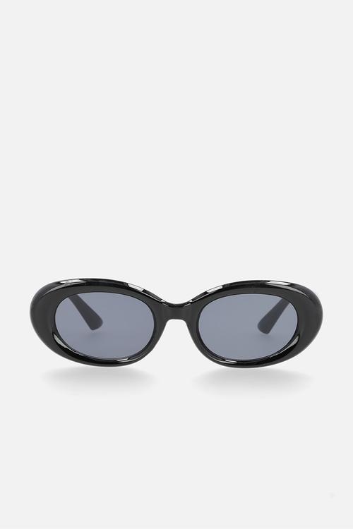 Oval sunglasses - black