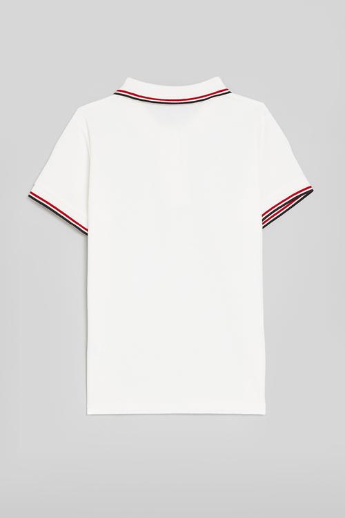 Striped tee - white 