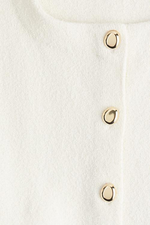 Waisted cardigan - cream