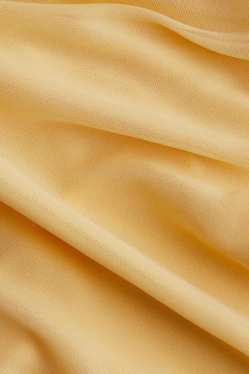 Ruched mesh shirt - light yellow
