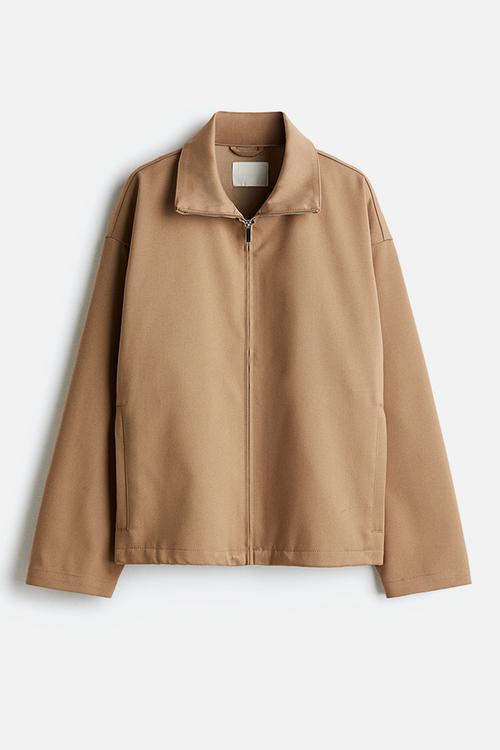 Twill jacket - dark beige