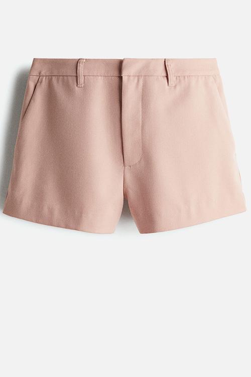 Twill suit shorts - light dusty pink