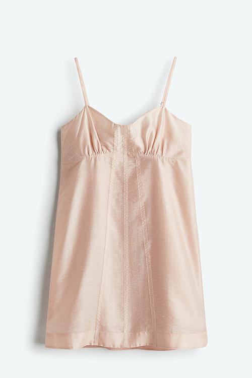 Strappy mini dress - light pink