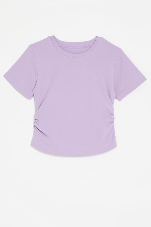 Crew neck tee - purple