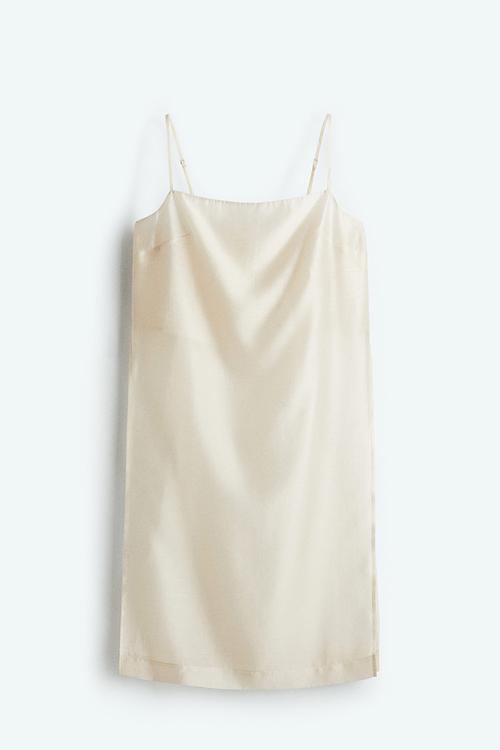 Long strappy top - cream