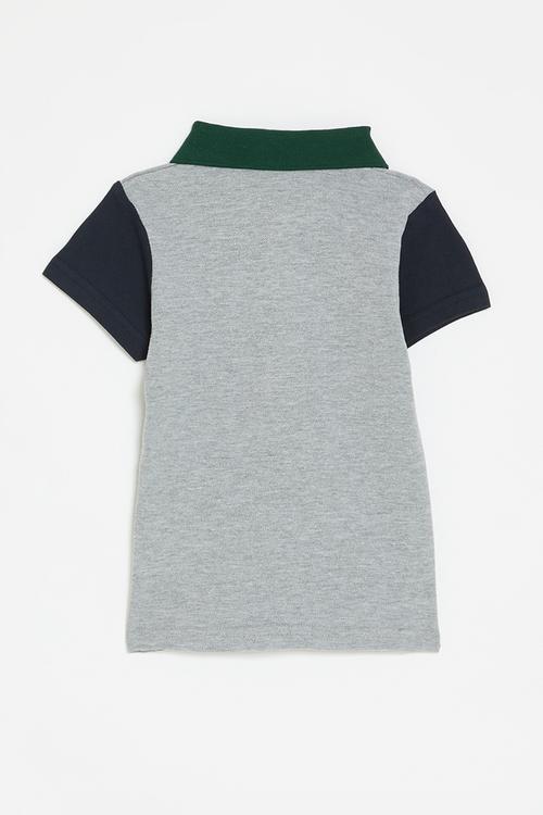 Colour block golfer tee - multi