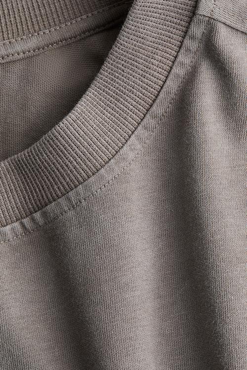 Washed-look top - grey