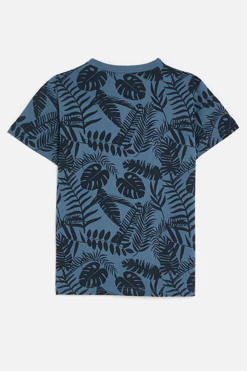 Crew neck tee - blue/print multi/south beach