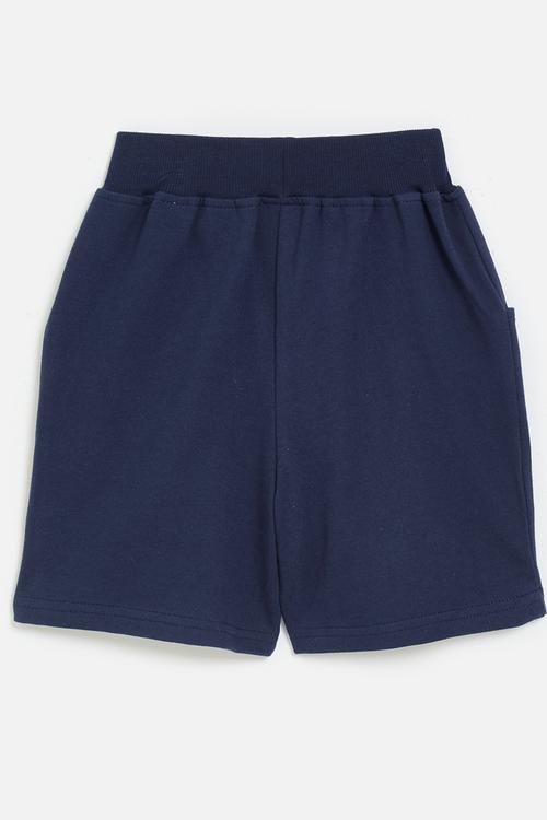 Applique shorts - navy blue
