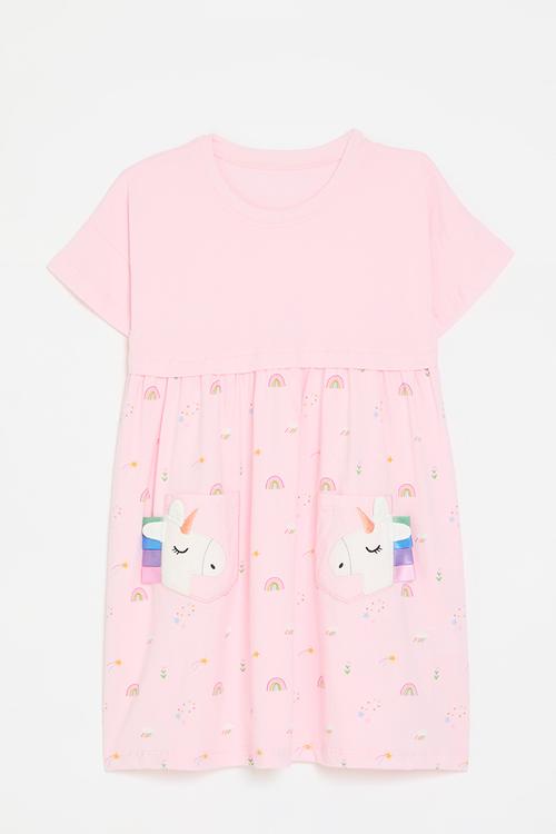 Printed dress - pink