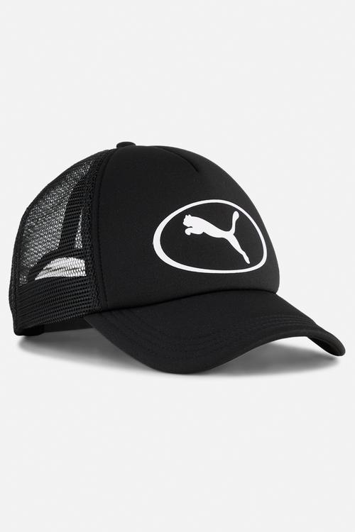Ess Puma Cat Logo Trucker Cap - Puma Black