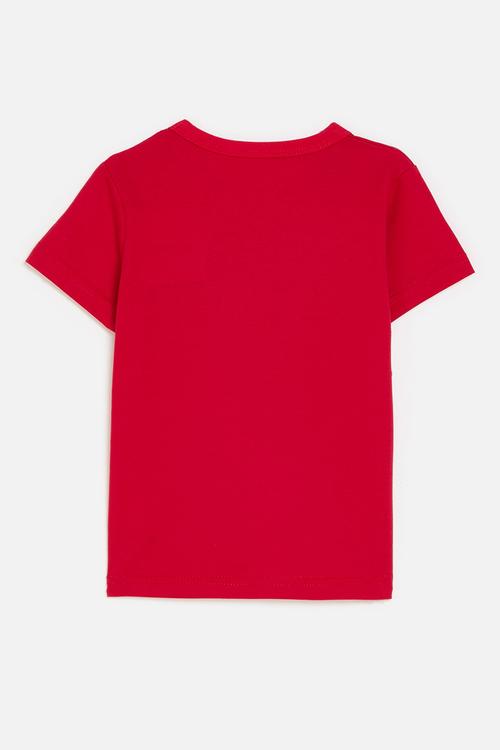 Placement print tee - flaming red/sport kings